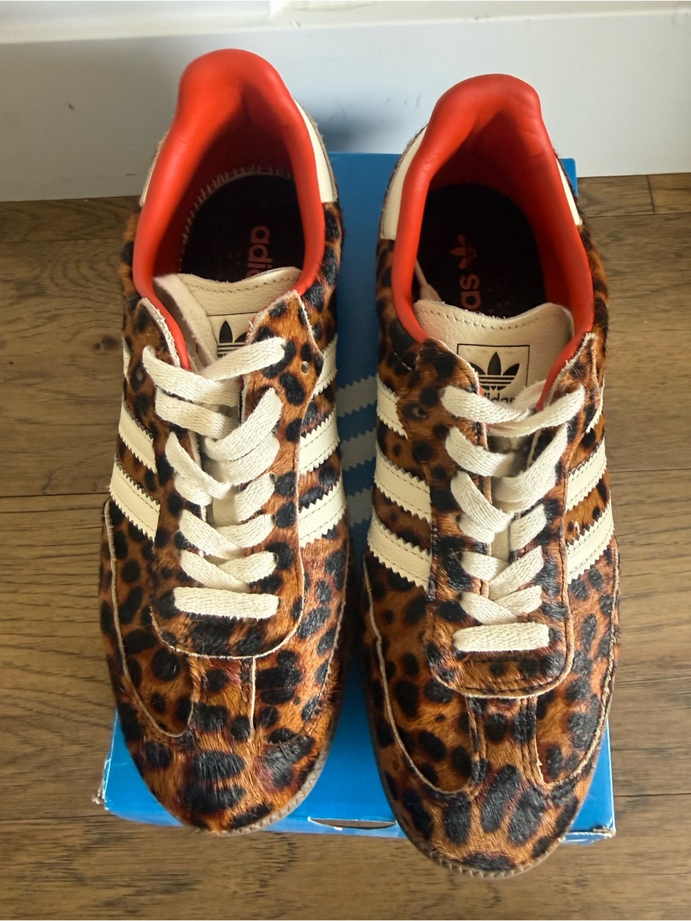 adidas Women's Samba OG Cheetah Pack Preloved Red Sneakers 7.5/39 - Picture 6 of 12